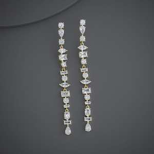 Trendy Religious Style Drop Earrings 183693 Made of Copper <b>and</b> Zinc Alloy with Diamond for Parties - Product Image 6