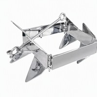 Ancre pliante en acier inoxydable 316, ancre de bateau pliable de type Bruce pour yacht, bateau rapide, matériel d'amarrage marin