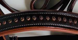 Brida Bitless de calidad superior para montar a caballo Cuero lateral acolchado suave con precio Sidepull Incluye productos para caballos - Product Image 4