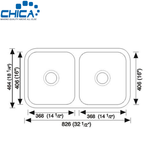Éviers de cuisine en acier inoxydable en gros, à montage sous plan, à double bac, profonds et grands, pour usage commercial - Product Image 2