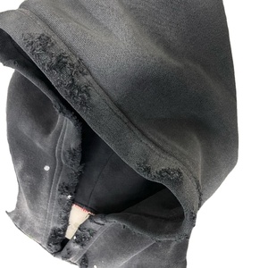 Sudaderas con capucha desgastadas lavadas con ácido de gran tamaño personalizadas para hombres, sudaderas con capucha de peso pesado Vintage de gran tamaño rasgadas para hombres, sudaderas con capucha para hombres 2026 - Product Image 4