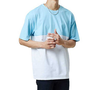 Camiseta 2025 de algodón ligera para hombre 100%, logotipo personalizado profesional, ajuste holgado, Media manga de gran tamaño, medio estampado sólido - Product Image 6