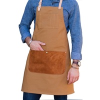 Tablier de chef personnalisé imprimé, coton et polyester, impression numérique, logo, usage hôtelier, uniforme de ménage, deux poches, unisexe, lavable