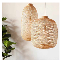 Abat-jour en bambou personnalisable pour intérieur, traditionnel, minimaliste, moderne, artisanal, écologique, s'adapte à tous les décors, transformez votre espace