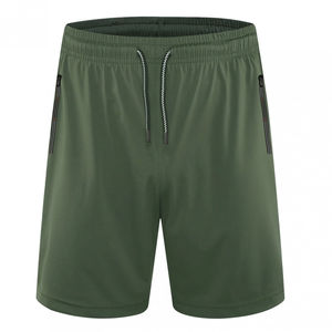 Pantalones Cortos Deportivos para Hombre, Ligeros, de Malla Sólida, Poliéster/Algodón, Cintura Media, Secado Rápido, Tejido de Punto, para Fitness, Gimnasio y Uso Diario - Product Image 1