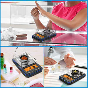 50g 0.001g High Accuracy <b>Digital</b> Display Milligram Jewelry & Gold Diamond <b>Pocket</b> <b>Scale</b> Portable - Product Image 4