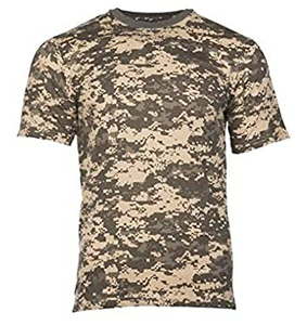 Camisetas de Camuflaje Transpirables de Algodón para Hombre, Fáciles de Lavar, Cuello Redondo, Manga Corta, Sublimadas - Product Image 1
