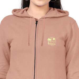 OEM Manufactures High Quality Printed <b>Zipper</b> Hoodies Winter Thick Blank 100% Bamboo Fiber Custom Logo Front Women's Hoodies - Product Image 6