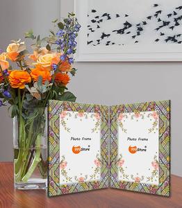 Cadre photo classique en incrustation d'os avec cadre fait main à motif détaillé pour albums photo et accessoires de salon et de chambre à coucher - Product Image 5