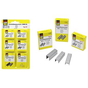 Surtido de grapas de repuesto Easy Work, 6 x 500 piezas, grapas de alta calidad - Product Image 1