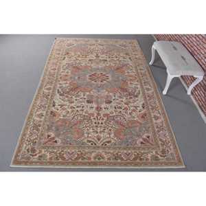 Vintage 0.5x9.9 ft Rug, <b>Runner</b> Turkish Rug, <b>Red</b> Gray Animal Print Wool Rug - Product Image 1