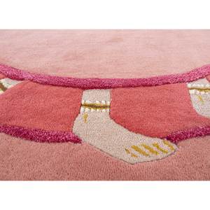 Alfombra Rectangular de Lana y Viscosa Tejida a Mano en Rojo Anaranjado, Diseño Novedoso Top-9055 de Jaipur Wunderkammer, para Uso en el Hogar, Pasillo o Habitación - Product Image 3