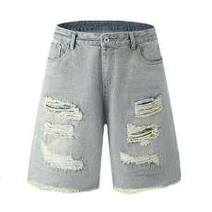 Baggy hommes shorts streetwear surdimensionné coton cargo conception coupe ample cordon ceinture été mode style décontracté - Product Image 1