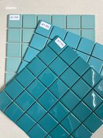 Nouvelle Arrivée - Carreaux Muraux Modernes en Porcelaine Carrée Jaune/Doré Effet Mosaïque pour Intérieur - Nouvelle Collection Inde