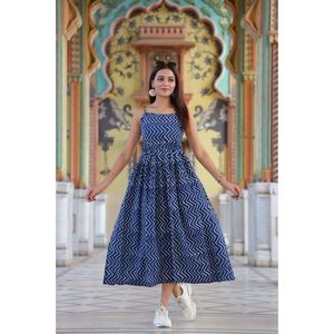 Kurti sin tirantes estampado y cosido, estilo casual para el día a día y discoteca, corte imperio, talla única, opciones de largo hasta la rodilla y largo hasta el suelo, para bodas y fiestas. - Product Image 5