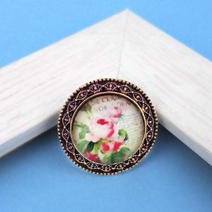 Tip <b>Top</b> Fashions Adjustable Floral <b>Finger</b> <b>Ring</b> Antique Gold Plated 1505557 Model - Product Image 1
