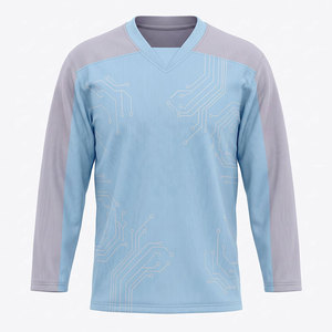 Custom Ice Hockey Jersey Lightweight Material Moisture Wicking Design Ideal For Practice <b>Games</b> And Professional Use - Product Image 1