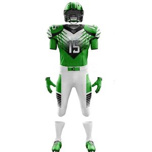 Nuevo Conjunto de Uniforme de Fútbol Americano de Moda |   Camiseta y Pantalones Sublimados |   Impresión Personalizada de Nombre y Número de Jugador - Product Image 3