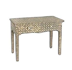 Table console antique pour salon, table en incrustation d'os avec incrustation de nacre, travail de grossiste indien - Product Image 1