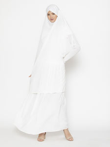 Haute qualité personnalisé femmes Naqab à manches longues Burqa Style ethnique solide Hijab Turquie robes de mode islamique Dubaï Abaya - Product Image 6