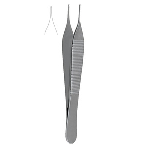 Wholesale Micro Adson Dissecting Forceps 1 x 2 <b>Teeth</b> Surgical Tissue Forceps Stainless Steel Micro Instruments for Clinical Use - Product Image 1