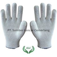 Guantes de Protección Utilitarios Antiestáticos de Uso General de Algodón Blanco Liso Personalizables Modelo SLC A600GN Hechos en Indonesia