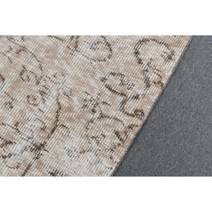 พรมตุรกีวินเทจ ขนาด 3.1x5.8 ฟุต (95x176 ซม.) พรมขนสัตว์สีเบจ - Product Image 5