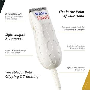 Recortadora/Cortadora de Pelo Profesional Modelo 56115 Blanca, Eléctrica, con Batería USB, Ajustable, de Acero Inoxidable y Cerámica, para Barbería y Uso Doméstico - Product Image 3