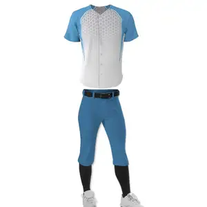 Uniforme de beisebol confortável para uso esportivo, uniforme de beisebol personalizado feito no Paquistão, modelo mais recente de serviço OEM de alta qualidade