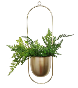 Gran oferta, maceta colgante de diseño Popular, macetas decorativas para jardín, macetas colgantes de Metal con forma personalizada, macetas de jardín con acabado antiguo - Product Image 2