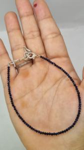 สร้อยข้อมือเพชรมอยส์ซอไนต์สีฟ้าของขวัญสำหรับเธอ - Product Image 2