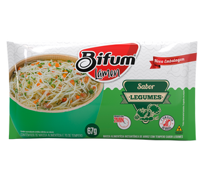 Nouilles de riz séchées instantanées Bifum, saveur légumes, 67 g, sans gluten, végétaliennes, Lamen, prêtes en 2 minutes, en vrac, nourriture saine - Product Image 1