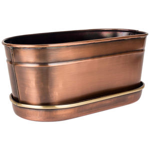 Haute qualité métal jardinière forme ovale cuivre fini pour la maison jardin décor Pots jardinières luxe fleur planteur - Product Image 4