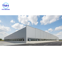 Atelier préfabriqué en structure métallique à double travée, charpente portique, entrepôt industriel, construction de bâtiment d'usine
