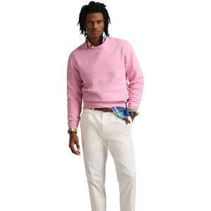 Venta al por mayor 100% de algodón de peso pesado de gran tamaño Sudadera de cuello redondo de alta calidad de los hombres de tela polar diseño personalizable - Product Image 5