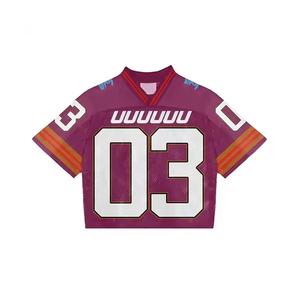 Maillots de football américain personnalisés 2025 respirants et anti-humidité, grandes tailles, uniformes à manches courtes fabriqués au Pakistan (OEM) – Vente en gros - Product Image 1