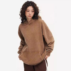 Sweats à capuche pour hommes 420 g/m² sans ficelle Poids lourd unisexe délavé 100% coton délavé à l'acide imprimé streetwear surdimensionné Sweats à capuche pour hommes personnalisés - Product Image 4