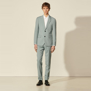 Costume de mariage pour homme, pantalon, veste, smoking 3 pièces, blazer, vêtements de mode de mariage, pantalon de costume ajusté, veste de costume - Product Image 3