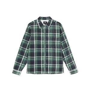 เสื้อเชิ้ตผ้าซาตินทอลายวีลคอร์ด แขนยาว คอตั้ง สไตล์ลำลองสำหรับผู้ชาย ไซส์ XL ถึง 6XL เหมาะสำหรับฤดูร้อน - Product Image 1