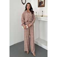 Ensemble chemise et pantalon en fourrure de vison - Vison