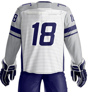 Uniforme de hockey sur glace en polyester personnalisé en gros avec des caractéristiques antibactériennes écologiques à séchage rapide Prix bas Design respirant - Product Image 5