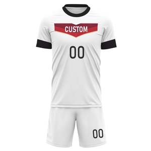 Nom de l'équipe100 % Polyester Uniformes de football personnalisés Vêtements d'équipe avec LOGO Fournisseur d'uniformes de football au Pakistan - Product Image 3