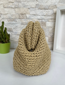 Pochette en raphia fait à la main, sac pochette, sac nuage au Crochet, pochette boulette fête, sac tissé - Product Image 2