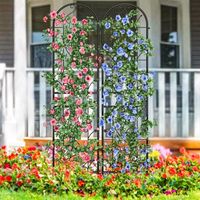 Treillis de jardin moderne en aluminium pour fleurs grimpantes, panneau décoratif extérieur pour patio, résistant à la rouille, revêtement en poudre, vertical, durable