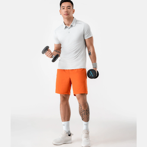 Bermudas de LICRA de secado rápido para hombre con cintura elástica tejida, estilo deportivo, bolsillos ocultos, servicio OEM disponible - Product Image 1