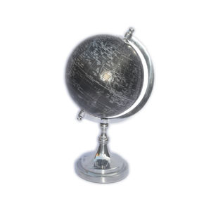 Globo de mapa del mundo con tema de plata, vajilla de Metal con los diseños más vendidos, para oficina, laboratorio y escuela, geografía - Product Image 5