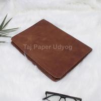 Carpeta de documentos de cuero PU con múltiples bolsillos, cartera clásica hecha a mano, grande, marrón, con cremallera