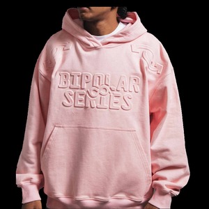 À la mode polaire Baggy gaufrage pull surdimensionné sweats à capuche pour hommes personnalisé 3d Logo imprimé sweat à capuche en relief - Product Image 5