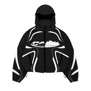 Ensembles de survêtements légers en nylon personnalisés pour hommes : coupe-vent imperméables à fermeture éclair, joggers et sweats à capuche – Vente en gros - Product Image 6