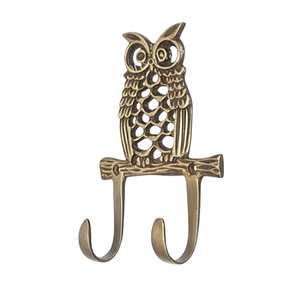 Crochet mural en fer tendance en forme de hibou pour la décoration murale, idéal pour offrir, pour le rangement de placard, de chambre ou de jardin - Product Image 1